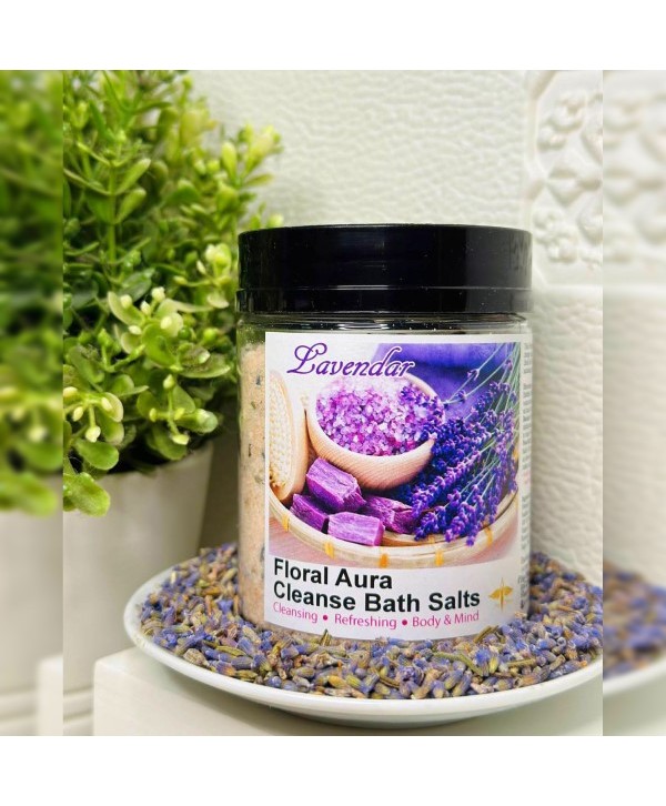 Aura Cleansing Floral Bath Salts - Lavender