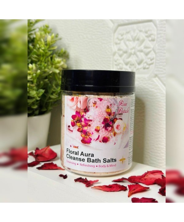 Aura Cleansing Floral Bath Salts - Rose